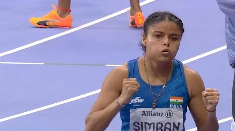 India's para-athlete Simran Sharma at the Paris Paralympics 2024. - Photo: X | Narendra Modi